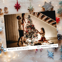 Navidad Minimalista Moderna con Foto Completa