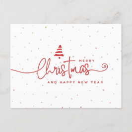 Navidad Minimalista Moderna Rojo y Blanco
