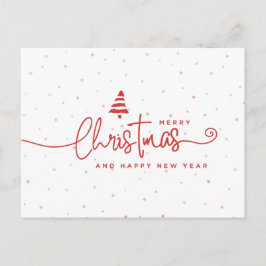 Navidad Minimalista Moderna Rojo y Blanco