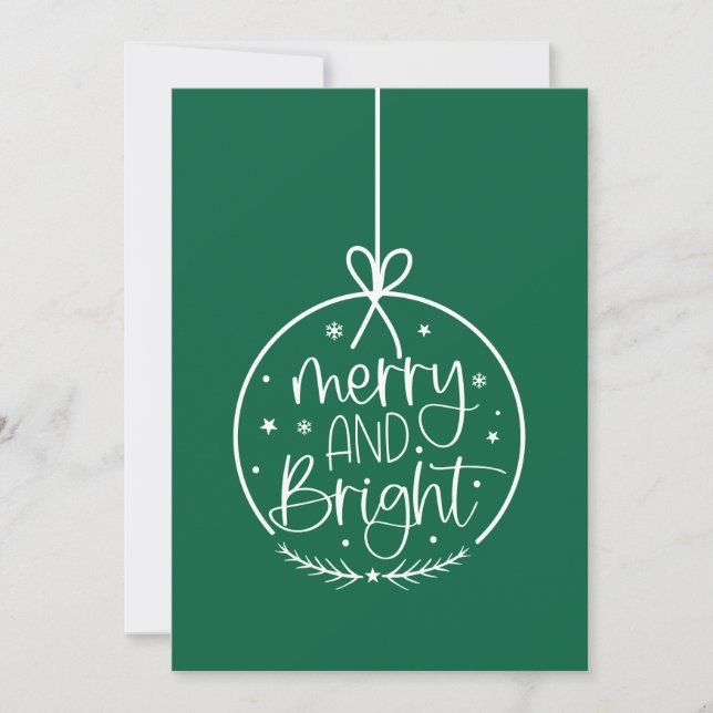 Navidad Moderna Alegre y Brillante (Anverso)