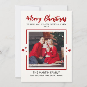 Navidad moderna cuatro fotos familia vacaciones