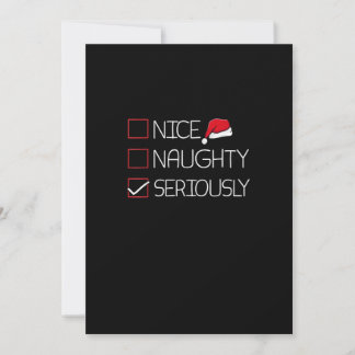 Navidad Moderna de Estilo Serio Travieso Lindo