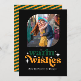 Navidad Moderna Retro Siempre Verde y Brillante Fo