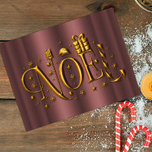 Navidad Moderna Rosa de Oro Noel