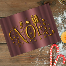 Navidad Moderna Rosa de Oro Noel