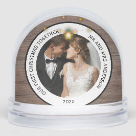 Navidad moderna rústica de grano de madera para pa