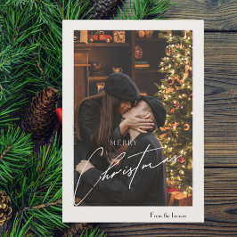 Navidad Moderna y Elegante | Foto de Pareja Románt