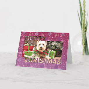 Navidad - montaña del oeste Terrier - Abby