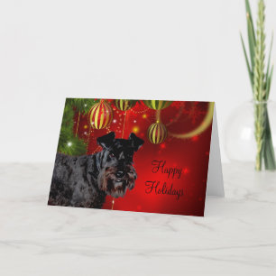 Navidad negro del Schnauzer
