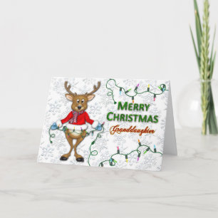 Navidad - nieta - reno/luces