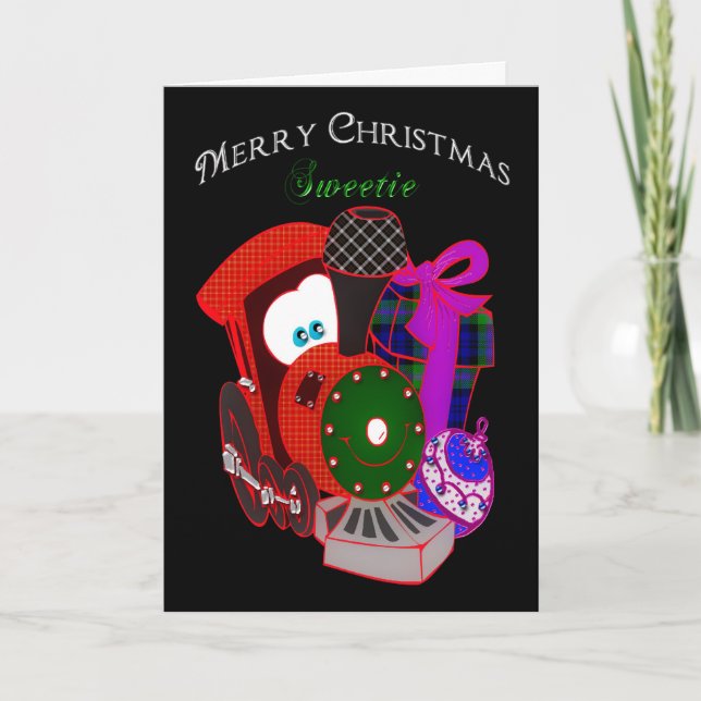 Navidad - Niño - Dulce - Tren y regalos (Anverso)