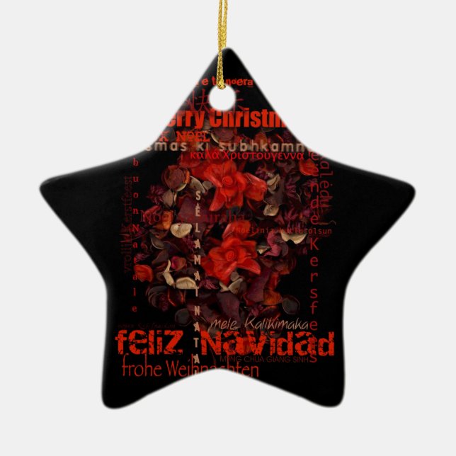 Navidad Noel Star Ornamento de Potpourri World Xma (Frente)