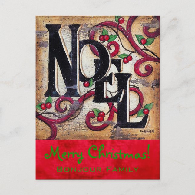 Navidad Noel ~ Tarjeta Postal (Anverso)