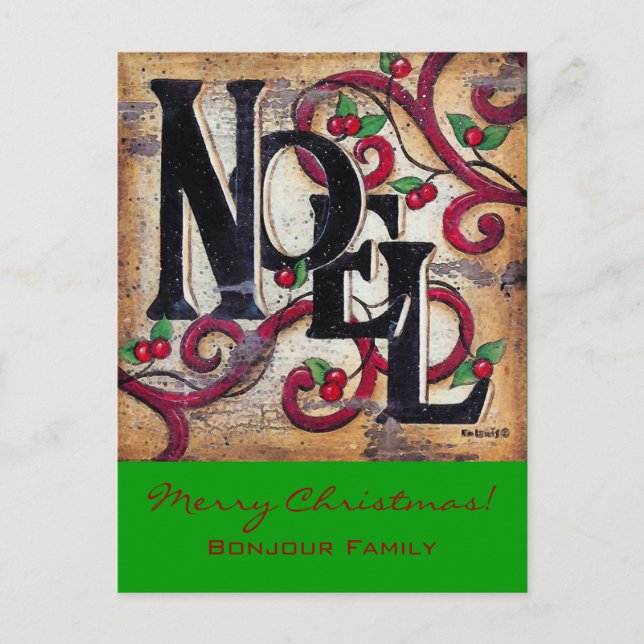 Navidad Noel ~ Tarjeta Postal (Anverso)