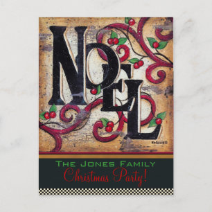 Navidad Noel ~ Tarjeta postal / Invitación