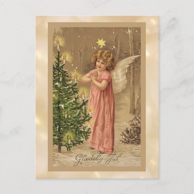 Navidad noruega vintage de 1910 (Anverso)