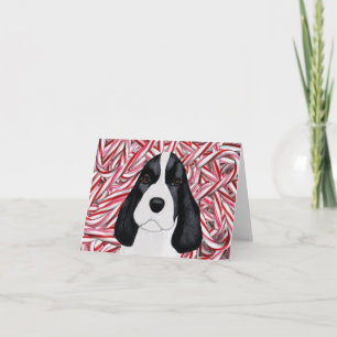 Navidad Notecard del perrito del perro de aguas de