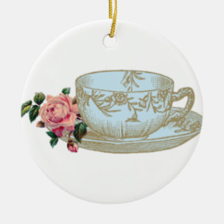 Navidad Ornamento Cerámico Ronda de Teacup