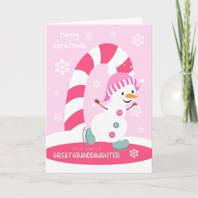 Navidad para el muñeco de nieve de la bisnieta (Anverso)