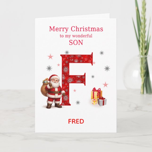 Navidad para hijo Agrega un nombre que comience co (Anverso)
