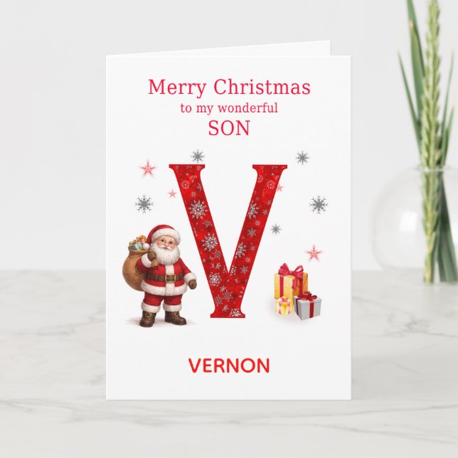 Navidad Para Hijo Agrega Un Nombre Que Comience Co (Anverso)