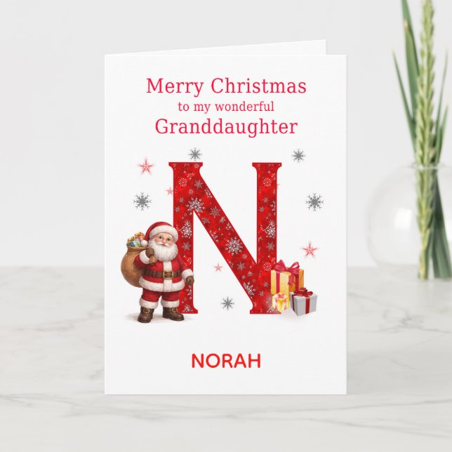 Navidad Para Nieta Agregar Un Nombre  (Anverso)