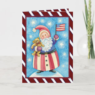 Navidad patriótico de Santa