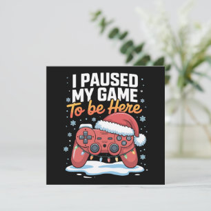 Navidad Pausé Mi Juego Para Estar Aquí Divertido S