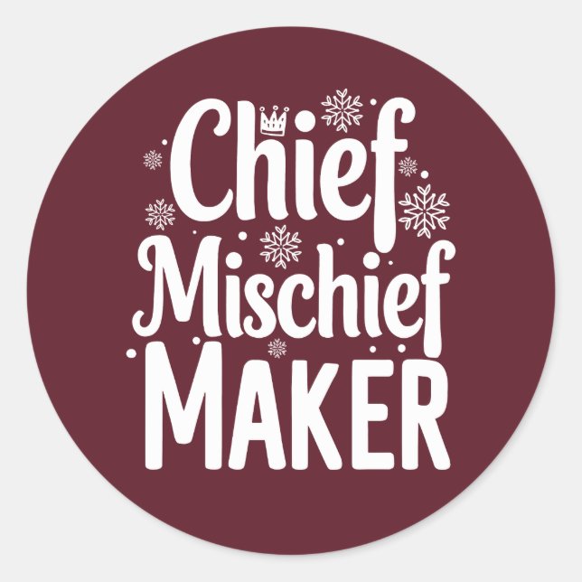 Navidad | Pegatina de Año Nuevo (Anverso)