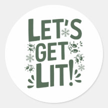 Navidad | Pegatina de Año Nuevo