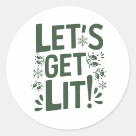 Navidad | Pegatina de Año Nuevo