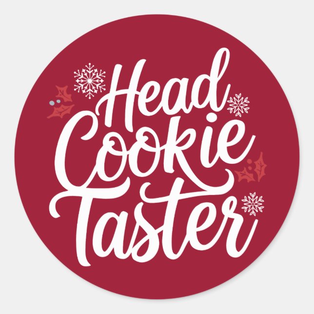 Navidad | Pegatina de Año Nuevo (Anverso)