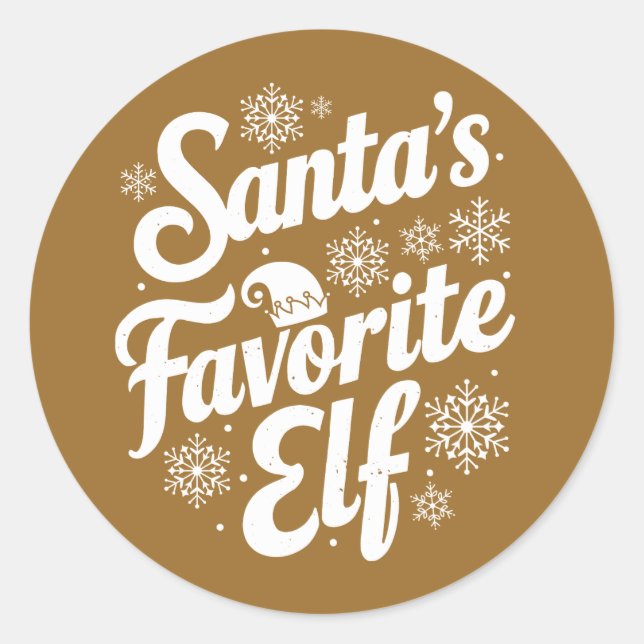 Navidad | Pegatina de Año Nuevo (Anverso)