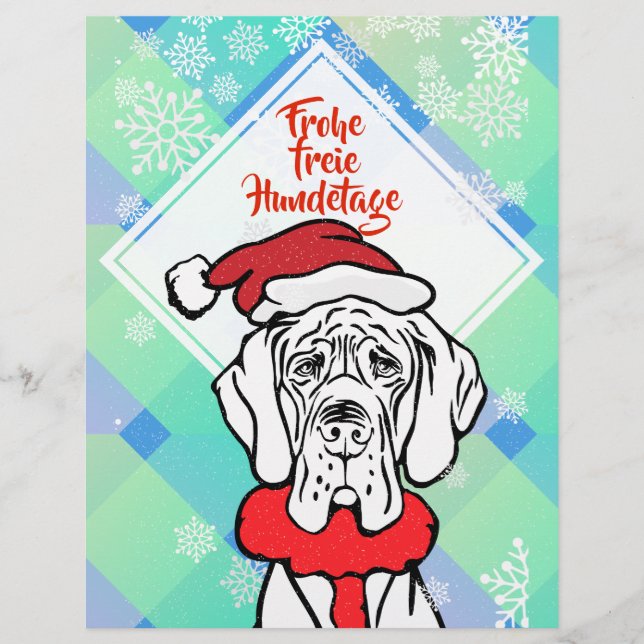 Navidad Perro Wandering Flyer (Frente)