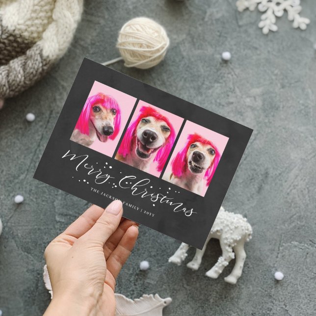 Navidad Personalizada con 3 Fotos de Mascotas (Subido por el creador)