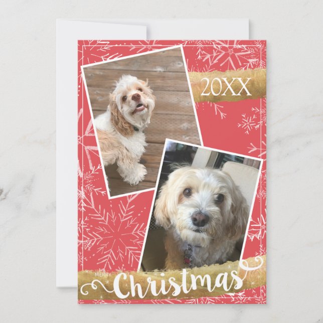 Navidad personalizada con dos fotos (Anverso)