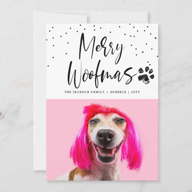 Navidad Personalizada con Foto de Mascota 2 (Anverso)