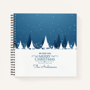 Navidad personalizada de Blue Merry Libro de vis
