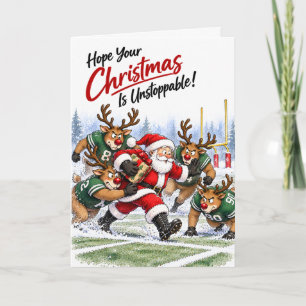 Navidad Personalizada de Fútbol Americano Divertid