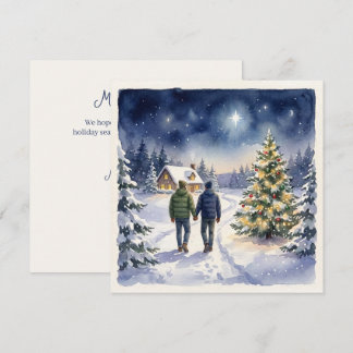 Navidad personalizada para dos hombres gays