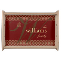 Navidad personalizado que sirve la bandeja