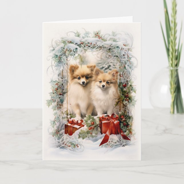 Navidad Pomerania Vintage (Anverso)