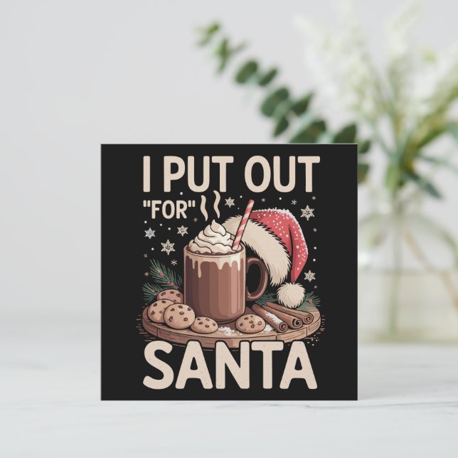 Navidad Pongo Galletas De Leche Para Santa Diverti (Anverso de pie)