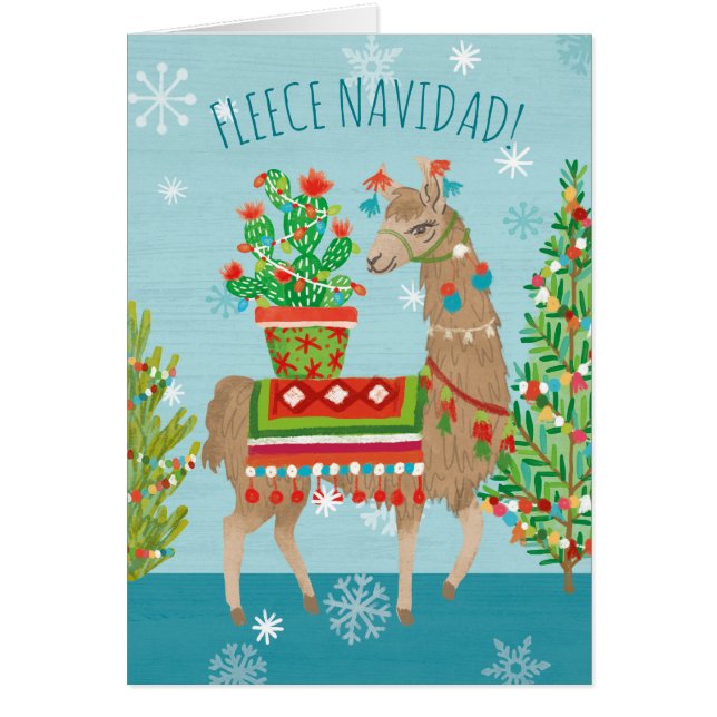 Navidad precioso de las llamas de Navidad el | del (Frente)
