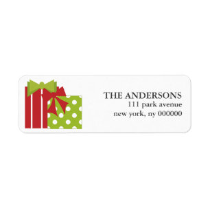 Navidad Presenta etiquetas