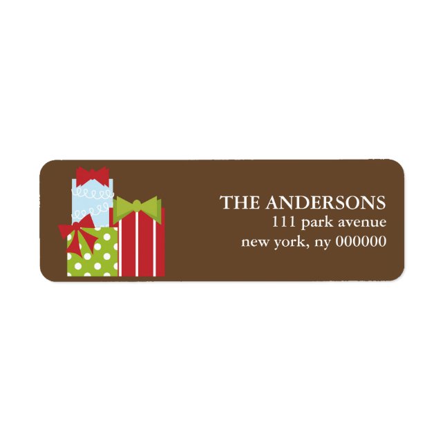 Navidad Presenta etiquetas (Frente)