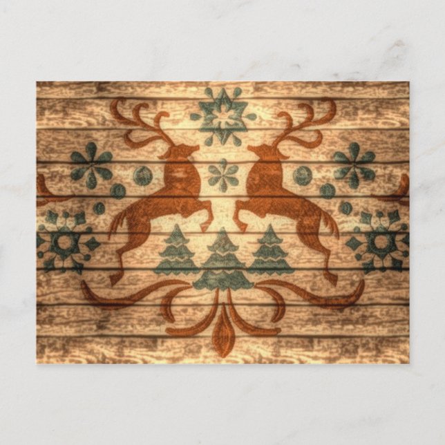 Navidad primitivo del Nordic de los copos de nieve (Anverso)