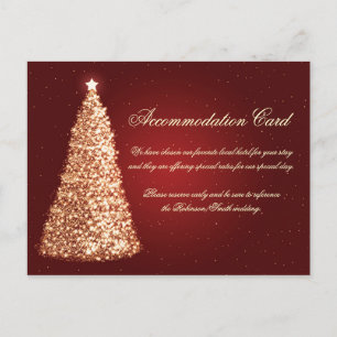 Navidad que casa rojo del oro del alojamiento