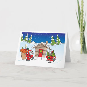 Navidad que mueve la tarjeta