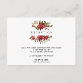 Navidad | Recepción de BODAS con Flor de Nochebuen